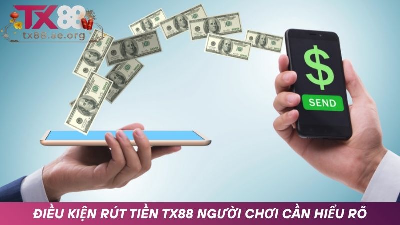 Quy định đối với giao dịch rút tiền tại nhà cái TX88