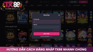 Chi tiết từng bước đăng nhập TX88