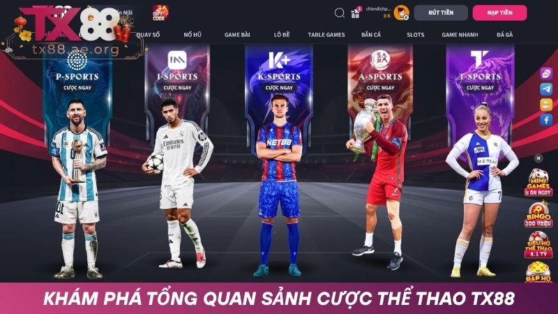 Giới thiệu sảnh cược Thể thao tại TX88