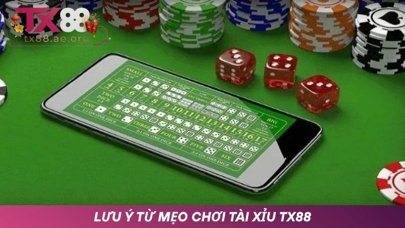 Những lưu ý quan trọng từ mẹo chơi tài xỉu TX88